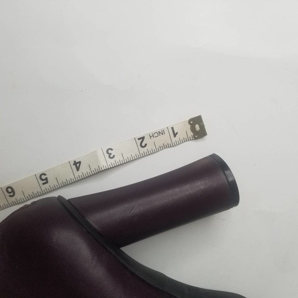 CAbi Bisset Color Block Pointed Toe Leather Booties Black Vino Size 11 - Picture 14 of 16